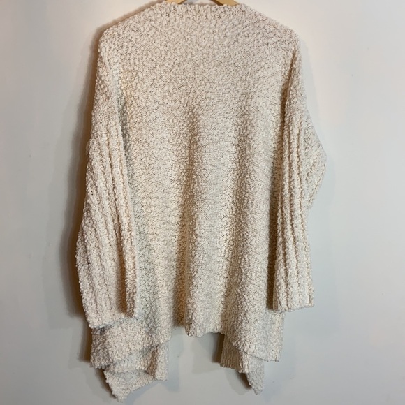 Pol oversized open front cream cardigan - Picture 3 of 5